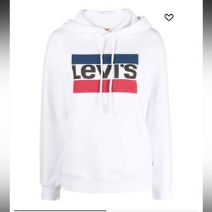 Levi’s logo-print pullover hoodie